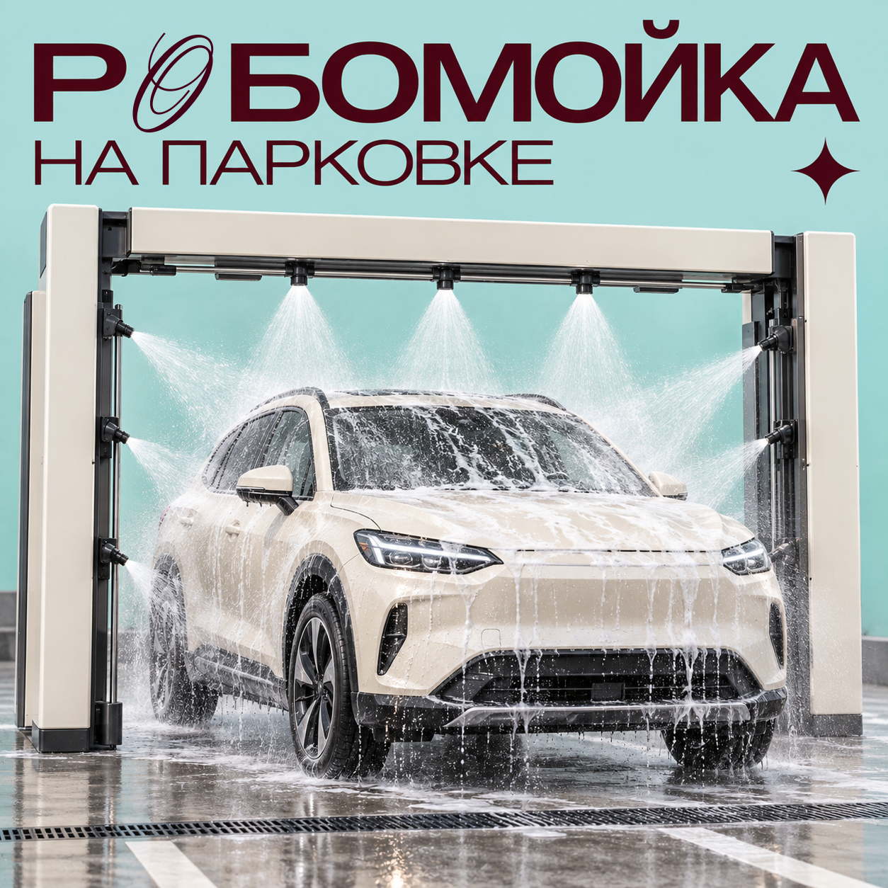 Робомойка на парковке
